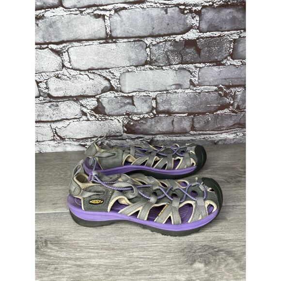 Keen Purple Gray Waterproof Fisherman Hiking Trail Sandals Women Sz 8M US/38.5EU - Picture 11 of 16